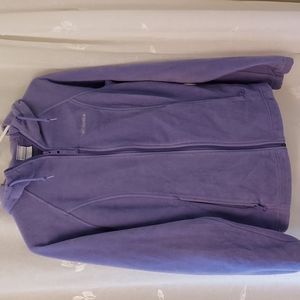 Columbia   fleece, zip up, hooded size medium jacket .